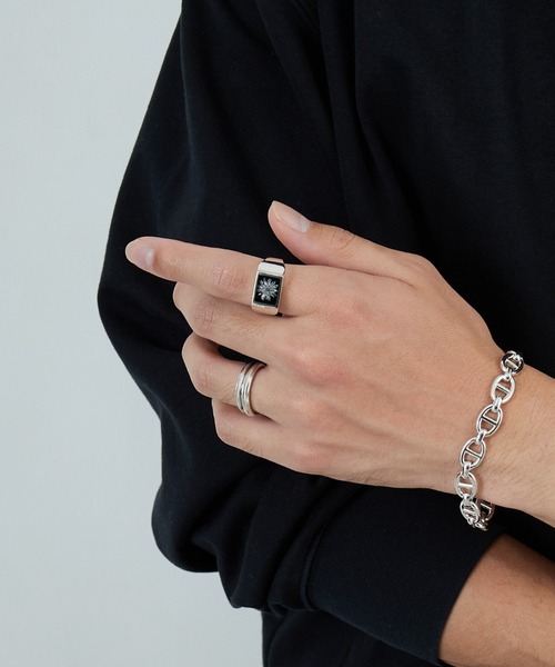 XOLO JEWELRY/ショロジュエリー] フラワー シグネットリング（リング