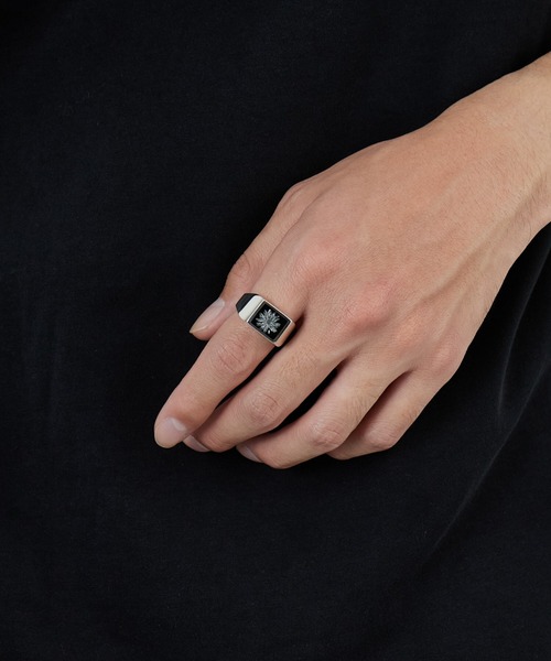 XOLO JEWELRY/ショロジュエリー] フラワー シグネットリング（リング