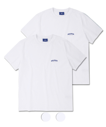 [2PACK]ドルフィンアーチロゴTシャツ ホワイト ホワイト 2パック