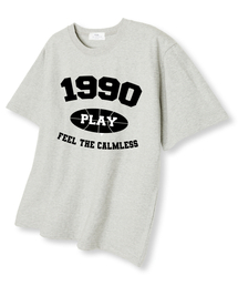 1990プレイ オーバーサイズ 半袖Tシャツ オートミール