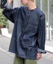 kaval プルオーバーシャツ　ネイビー kaval プルオーバーシャツ ネイビー kaval プルオーバーシャツ