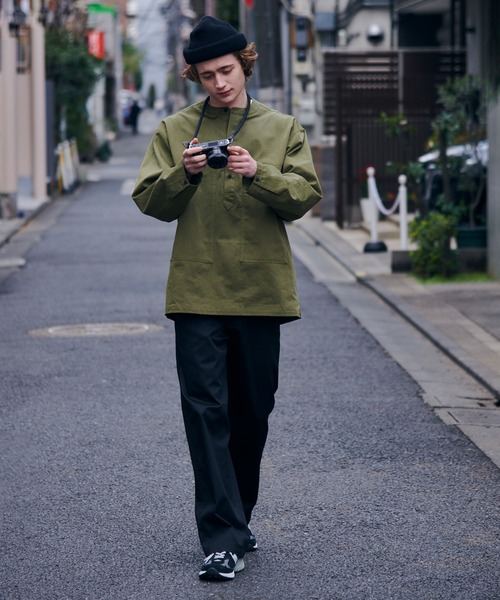 MAISON CLUB（メゾンクラブ）の「【MAISON CLUB】U.S.ARMY バンドカラーデニムプルオーバーシャツ（シャツ/ブラウス・メンズ・ネイビー系1/ネイビー系2/カーキ/ベージュ/ブラック・L/M）」の14枚目の写真