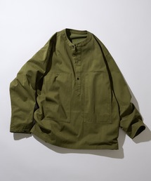 MAISON CLUB（メゾンクラブ）の「【MAISON CLUB】U.S.ARMY バンドカラーデニムプルオーバーシャツ（シャツ/ブラウス）」