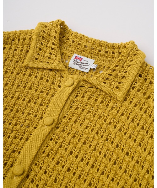 Traditional Weatherwear(トラディショナルウェザーウェア)の「HANKHAM(ニット/セーター・レディース・マスタード/アイボリー/ブラック・S)」の12枚目の写真
