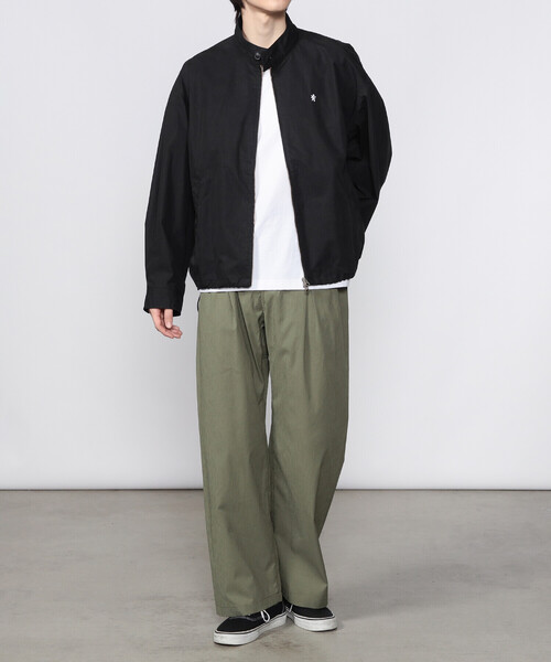 GYMPHLEX（ジムフレックス）の「Gymphlex | コットンポリエステル ジップジャケット MEN（ブルゾン・メンズ・ベージュ/ブラック・L/M）」の7枚目の写真