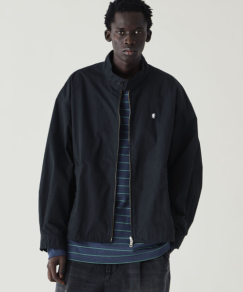 GYMPHLEX（ジムフレックス）の「Gymphlex | コットンポリエステル ジップジャケット MEN（ブルゾン・メンズ・ベージュ/ブラック・L/M）」の5枚目の写真