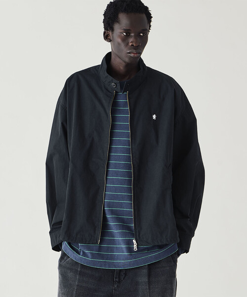 GYMPHLEX（ジムフレックス）の「Gymphlex | コットンポリエステル ジップジャケット MEN（ブルゾン・メンズ・ベージュ/ブラック・L/M）」の6枚目の写真