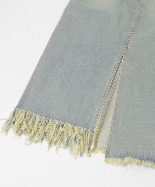 KBF（ケイビーエフ）の「アシメフリンジデニムスカート（スカート・レディース・ブラック/ライトブルー・ONE）」の13枚目の写真