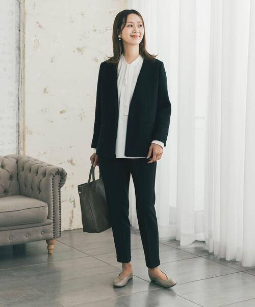 URBAN RESEARCH DOORS(アーバンリサーチドアーズ)の「リボンポイントタックブラウス(シャツ/ブラウス・レディース・ライトグレー/オフホワイト・FREE)」の19枚目の写真