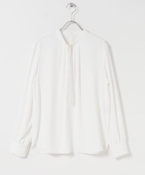 URBAN RESEARCH DOORS(アーバンリサーチドアーズ)の「リボンポイントタックブラウス(シャツ/ブラウス・レディース・ライトグレー/オフホワイト・FREE)」の17枚目の写真