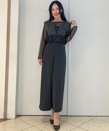 Cupid Heart | 【Cupid Heart】結婚式用！チュールフリルペプラムドレス 2点セット(ドレス)