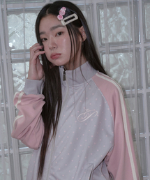 PRENDA（プレンダ）の「DOT JERSEY ZIP-UP JACKET GRAY（ナイロンジャケット）」