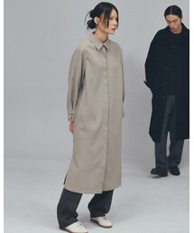 NODE ARCHIVE（ノードアーカイブ）の「ストラクチャーシャツドレス（マイルドカーキ）（ワンピース）」