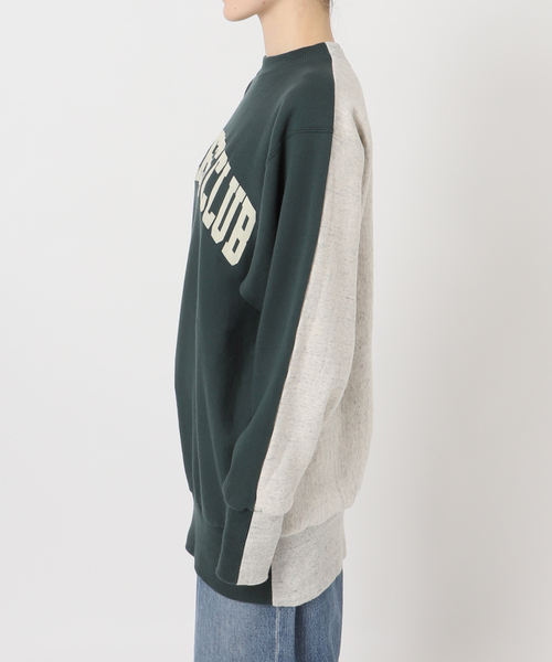 INSCRIRE(アンスクリア)の「別注【INSCRIRE/アンスクリア】ハイブリッドスウェット(スウェット・レディース・チャコールグレー/グリーン/ブラック・FREE)」の7枚目の写真