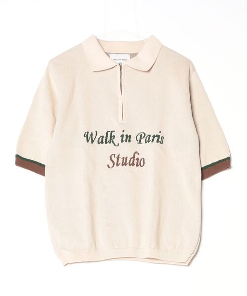 styles(スタイルス)の「WALK IN PARIS knit polo 25SS The beige knit polo shirt(ニット/セーター・メンズ・ベージュ・S)」の1枚目の写真