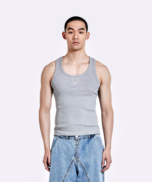 51%(フィフティーワンパーセント)の「メタルロゴノースリーブ - グレー(Tシャツ/カットソー・メンズ・その他・M/L)」の1枚目の写真