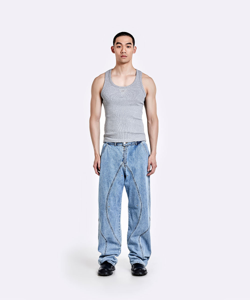 51%(フィフティーワンパーセント)の「メタルロゴノースリーブ - グレー(Tシャツ/カットソー・メンズ・その他・M/L)」の2枚目の写真