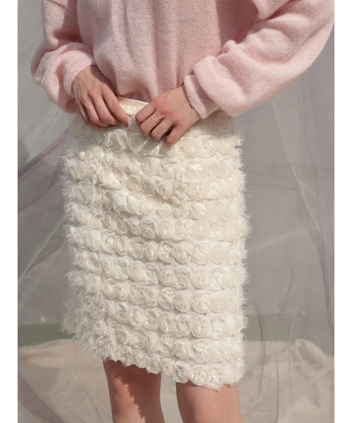 Sorry,Too Much Love(ソーリートゥーマッチラブ)の「RosieRose Lace H Line Skirt_Cream(スカート・レディース・その他・M/S)」の1枚目の写真