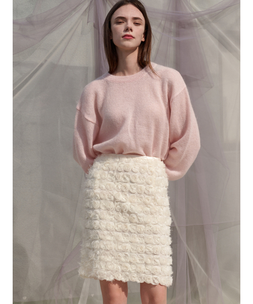 Sorry,Too Much Love(ソーリートゥーマッチラブ)の「RosieRose Lace H Line Skirt_Cream(スカート・レディース・その他・M/S)」の2枚目の写真
