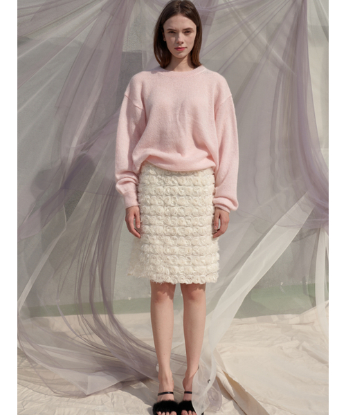 Sorry,Too Much Love(ソーリートゥーマッチラブ)の「RosieRose Lace H Line Skirt_Cream(スカート・レディース・その他・M/S)」の3枚目の写真