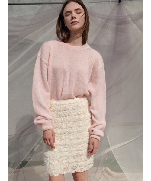 Sorry,Too Much Love(ソーリートゥーマッチラブ)の「RosieRose Lace H Line Skirt_Cream(スカート・レディース・その他・M/S)」の4枚目の写真