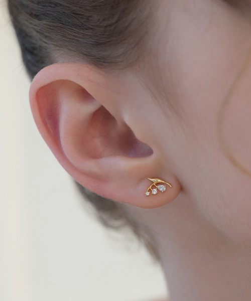 TATIANA（タチアナ）の「(シルバー925) ラルム フルール ピアス EC3197（ピアス（両耳用）・レディース・シルバー/ゴールド・FREE）」の6枚目の写真
