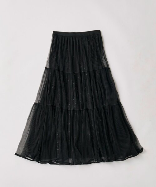 OLIVE des OLIVE（オリーブデオリーブ）の「チュールティアードスカート（スカート・レディース・ブラック/アイボリー・FREE）」の13枚目の写真