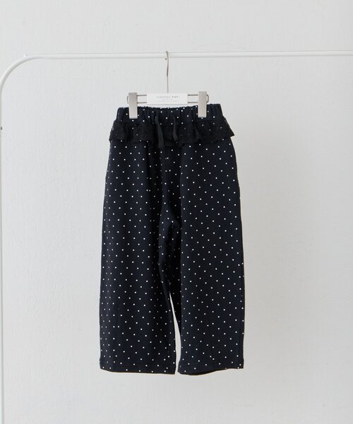 CIAOPANIC TYPY（チャオパニックティピー）の「【KIDS】《ジュニアサイズあり》ウエストレースドットスウェットパンツ（その他パンツ・キッズ・ブラック/グレー・110/130/150）」の4枚目の写真
