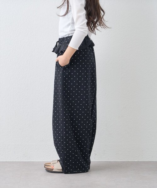 CIAOPANIC TYPY（チャオパニックティピー）の「【KIDS】《ジュニアサイズあり》ウエストレースドットスウェットパンツ（その他パンツ・キッズ・ブラック/グレー・110/130/150）」の7枚目の写真