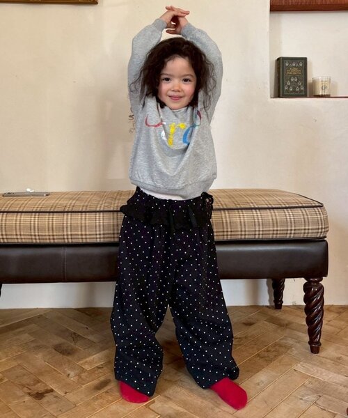 CIAOPANIC TYPY（チャオパニックティピー）の「【KIDS】ウエストレースドットスウェットパンツ《ジュニアサイズあり》（その他パンツ・キッズ・ブラック/グレー・110/130/150）」の10枚目の写真