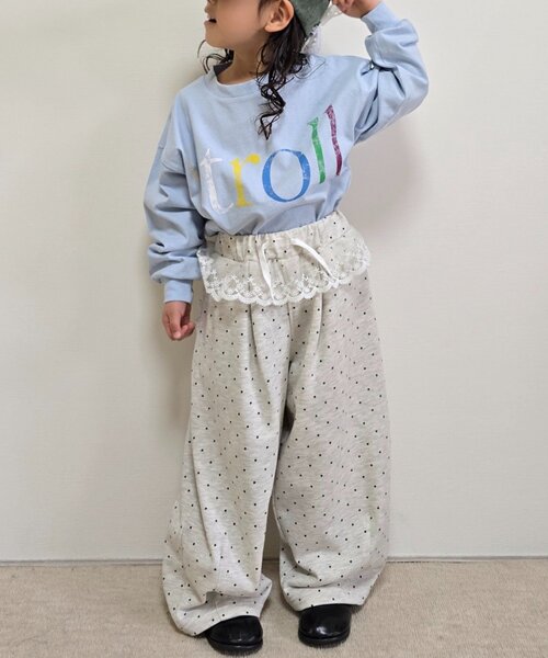 CIAOPANIC TYPY（チャオパニックティピー）の「【KIDS】ウエストレースドットスウェットパンツ《ジュニアサイズあり》（その他パンツ・キッズ・ブラック/グレー・110/130/150）」の12枚目の写真