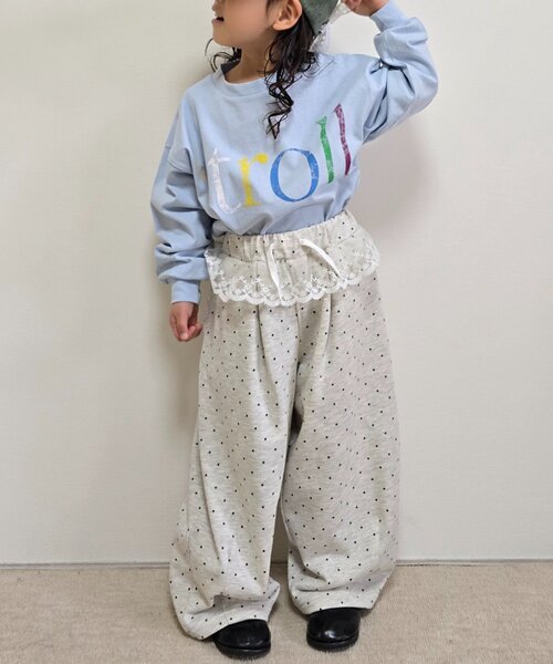 CIAOPANIC TYPY（チャオパニックティピー）の「【KIDS】ウエストレースドットスウェットパンツ《ジュニアサイズあり》（その他パンツ・キッズ・ブラック/グレー・110/130/150）」の13枚目の写真