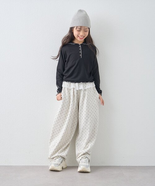 CIAOPANIC TYPY（チャオパニックティピー）の「【KIDS】ウエストレースドットスウェットパンツ《ジュニアサイズあり》（その他パンツ・キッズ・ブラック/グレー・110/130/150）」の15枚目の写真