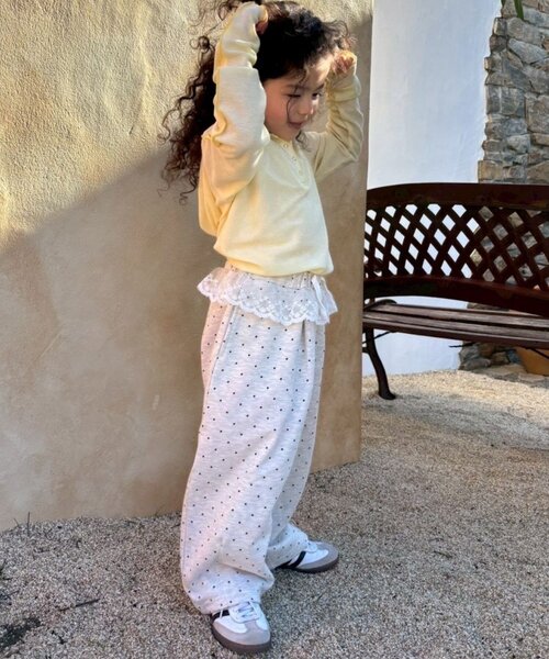 CIAOPANIC TYPY（チャオパニックティピー）の「【KIDS】ウエストレースドットスウェットパンツ《ジュニアサイズあり》（その他パンツ・キッズ・ブラック/グレー・110/130/150）」の19枚目の写真