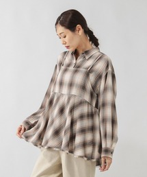 GLOBAL WORK | フリンジチェックビスチェ/633904(その他トップス)