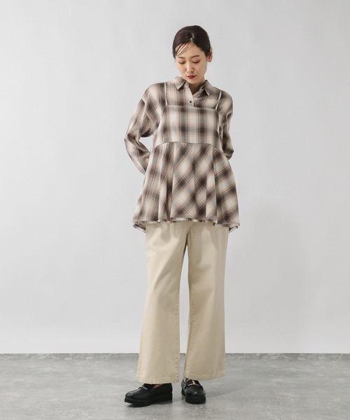 GLOBAL WORK(グローバルワーク)の「フリンジチェックビスチェ/633904(その他トップス・レディース・ホワイト系8/ブラック系9/ブラウン系8/ブルー系その他・FREE)」の6枚目の写真