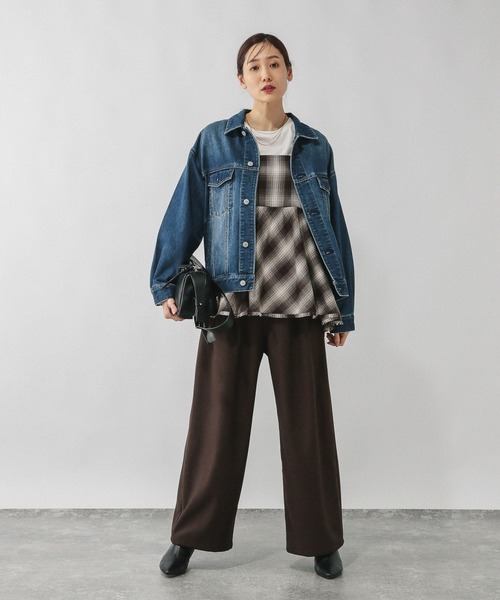 GLOBAL WORK(グローバルワーク)の「フリンジチェックビスチェ/633904(その他トップス・レディース・ホワイト系8/ブラック系9/ブラウン系8/ブルー系その他・FREE)」の15枚目の写真