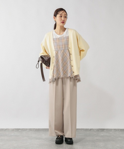 GLOBAL WORK(グローバルワーク)の「フリンジチェックビスチェ/633904(その他トップス・レディース・ホワイト系8/ブラック系9/ブラウン系8/ブルー系その他・FREE)」の19枚目の写真