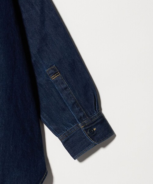 ASTRAET（アストラット）の「＜LANCER＞デニム レギュラーカラーシャツ（シャツ/ブラウス・レディース・ライトブルー/ネイビー・M）」の5枚目の写真