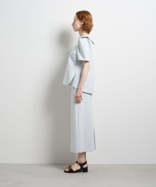 LANVIN en Bleu(ランバンオンブルー)の「コットンコンプレッシャーロールカラーブラウス(シャツ/ブラウス・レディース・ブラウン/ブラック/ブルー系その他・38)」の5枚目の写真