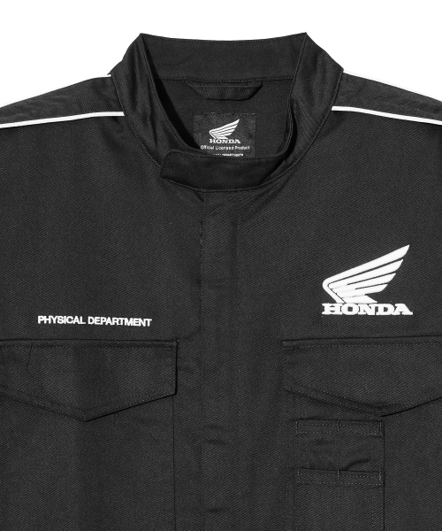 セール】Motorcycle Long sleeve Overall Black（つなぎ