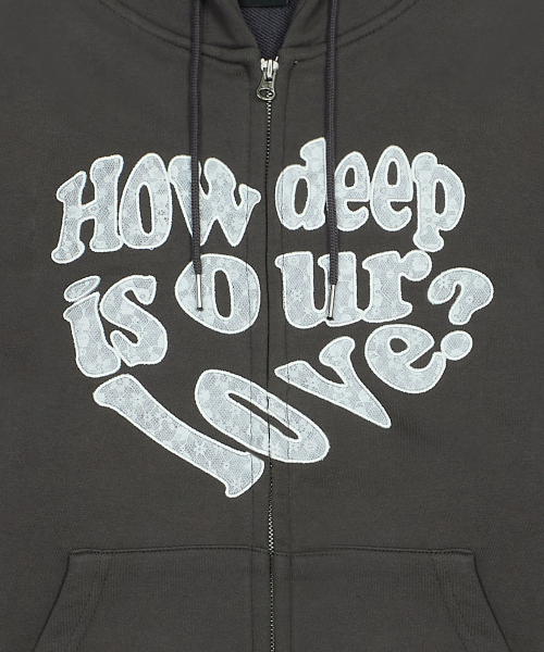 LUVISTRUE（ラヴイズトゥルー）の「LOVE PATCH HOOD ZIPUP(CHARCOAL)（パーカー・レディース・その他・FREE）」の14枚目の写真