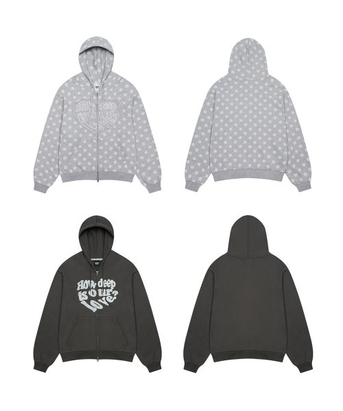 LUVISTRUE（ラヴイズトゥルー）の「LOVE PATCH HOOD ZIPUP(CHARCOAL)（パーカー・レディース・その他・FREE）」の15枚目の写真