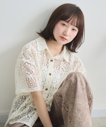 RU.TI.LE（ルチル）の「【RU.TI.LE】レース半袖シャツ（シャツ/ブラウス）」