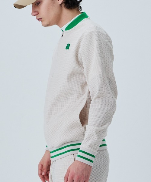 archivio(アルチビオ)の「<MENS>UVワッフルジップブルゾン(ブルゾン・メンズ・ネイビー/ベージュ・LL/L/M)」の9枚目の写真