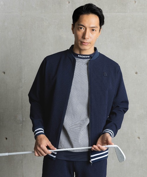 archivio(アルチビオ)の「<MENS>UVワッフルジップブルゾン(ブルゾン・メンズ・ネイビー/ベージュ・LL/L/M)」の18枚目の写真