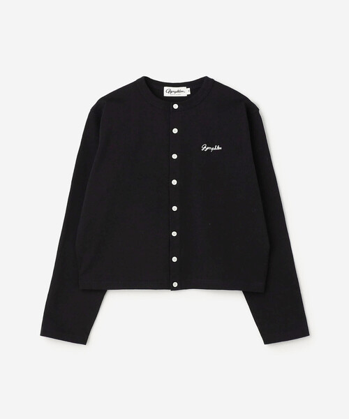 GYMPHLEX（ジムフレックス）の「Gymphlex | コットン 長袖ショートカーディガン WOMEN（カーディガン/ボレロ・レディース・レッド/グレー/サックスブルー/ブラック・14）」の2枚目の写真