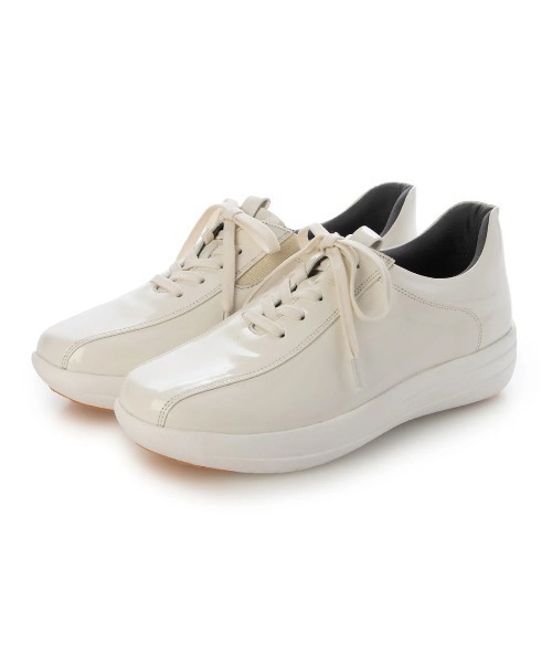 Atelier（アトリエ）の「【4E】アナトミックレースアップスニーカー（スニーカー・レディース・ライトブラック/ライトホワイト/ベージュ×ブラック・22cm/22.5cm/23cm/23.5cm/24cm/24.5cm）」の2枚目の写真