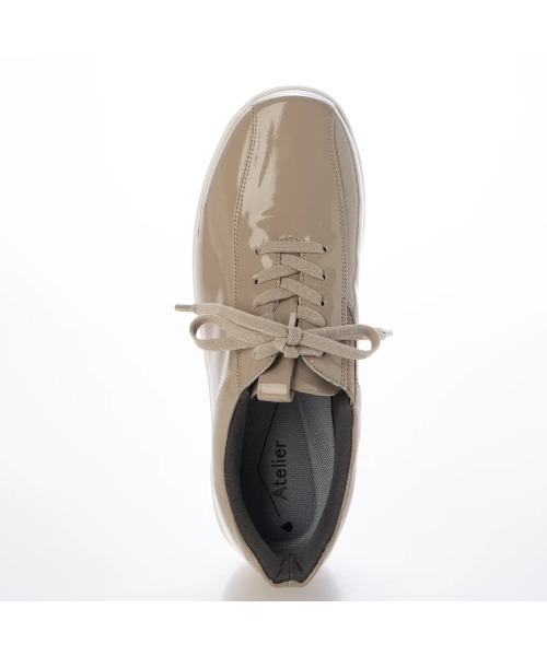 Atelier（アトリエ）の「【4E】アナトミックレースアップスニーカー（スニーカー・レディース・ライトブラック/ライトホワイト/ベージュ×ブラック・22cm/22.5cm/23cm/23.5cm/24cm/24.5cm）」の11枚目の写真