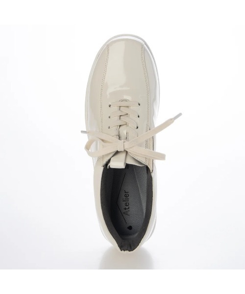 Atelier（アトリエ）の「【4E】アナトミックレースアップスニーカー（スニーカー・レディース・ライトブラック/ライトホワイト/ベージュ×ブラック・22cm/22.5cm/23cm/23.5cm/24cm/24.5cm）」の6枚目の写真